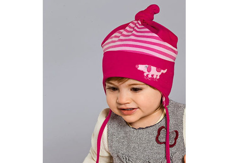 
                    RASTER Jamnik czapka dla dziewczynki różowa
                
