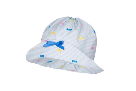 BROEL Priscila kapelusz na lato dla dziewczynki kokardki niebieski