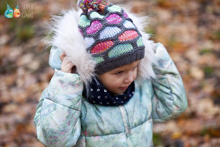 
                    BROEL Liwia czapka na zimę włóczka ecru
                